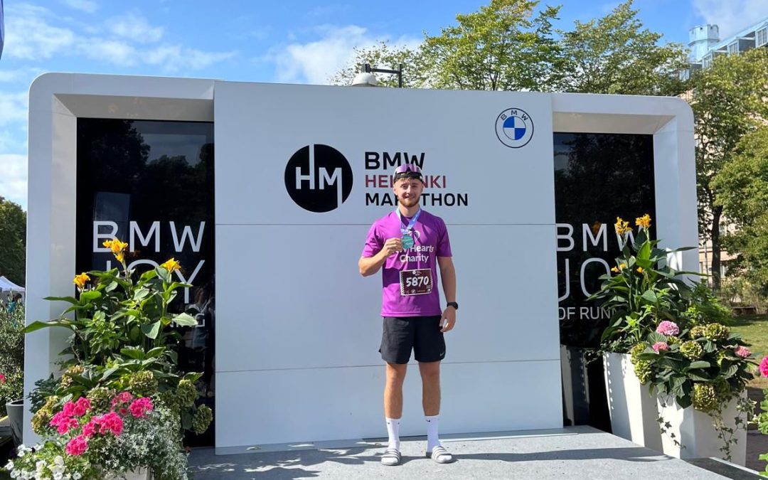 Heart hero achieves his desire to complete a marathon