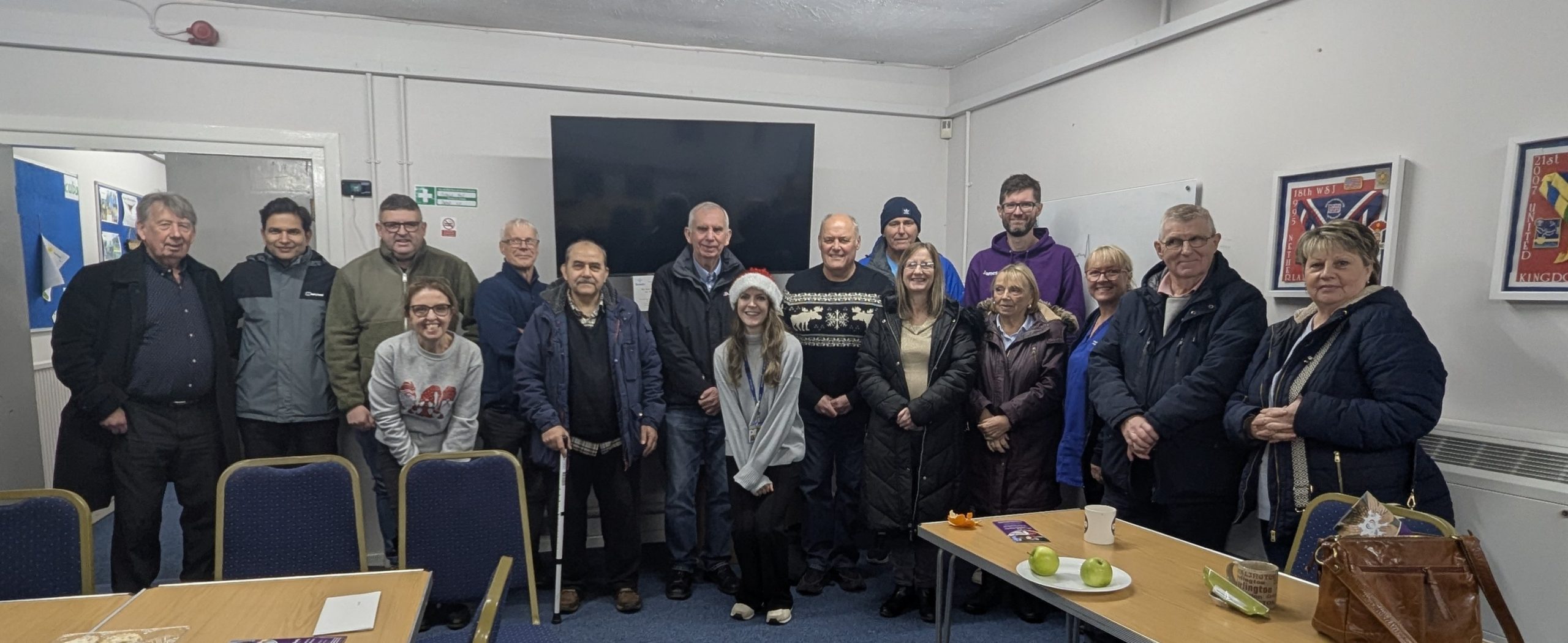 Wigan support group attendees at the December 2025 meeting