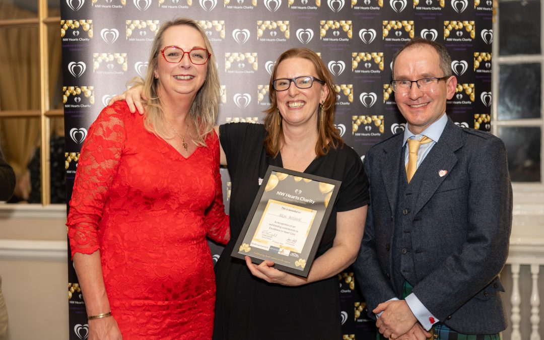 Abigail Prabhakar receives an Excellence in Heart Care award for her invaluable contribution to heart health in Greater Manchester