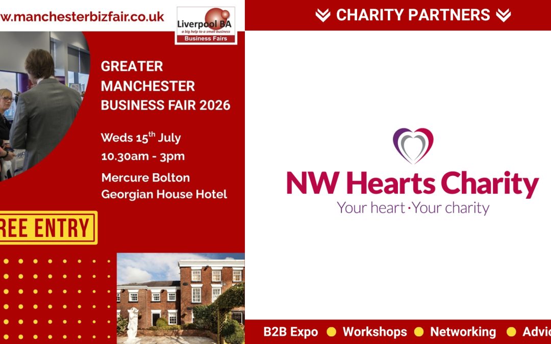 NW Hearts Charity announces continued partnership with Greater Manchester Business Fair