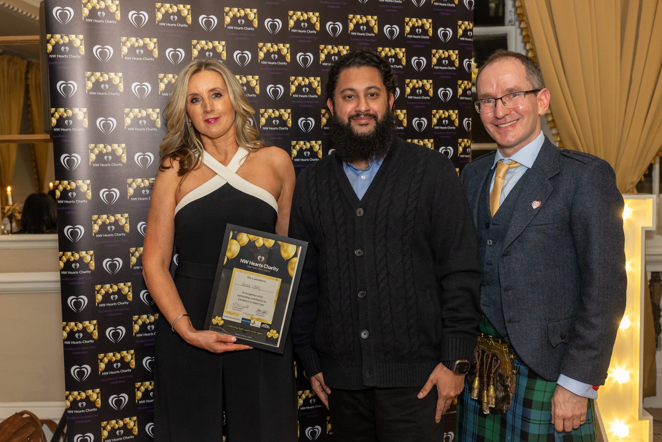 Nicola Lyons award winner at Excellence in Heart Care Celebration 2026