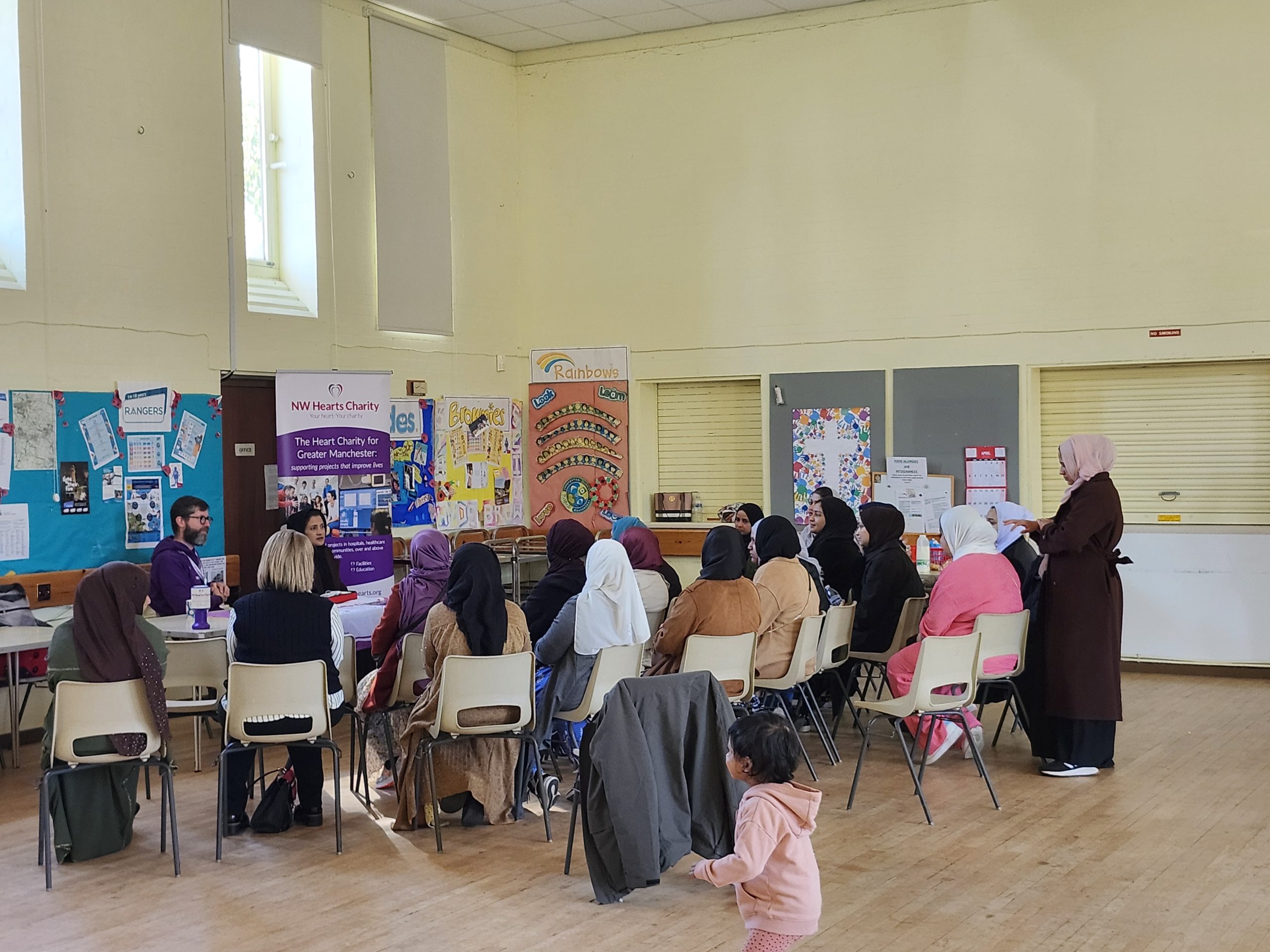 Community group in Hyde receiving a Heart Health session