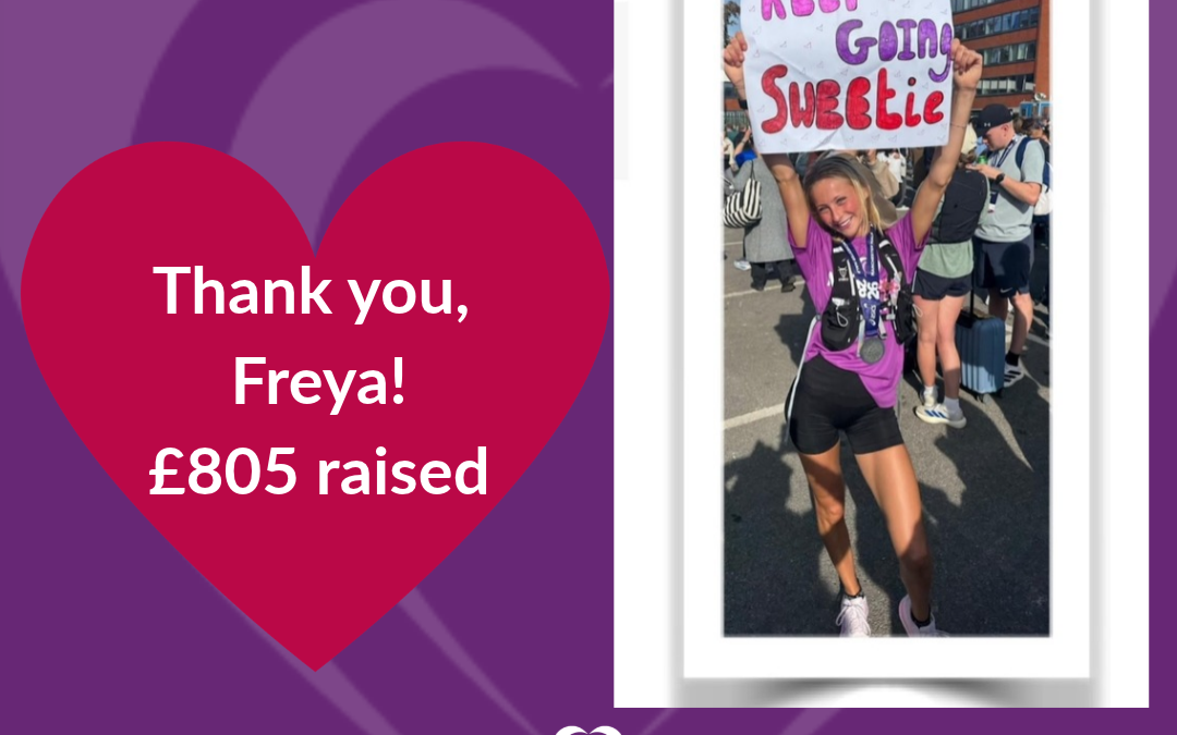 A first half marathon, £805 raised, and a new challenge ahead!